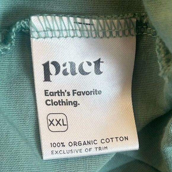 Pact 100% Organic Cotton Sleeveless Tank Midi Dress, Side Slit, Size XXL - Picture 7 of 8